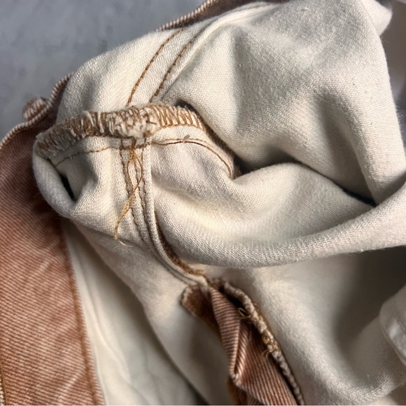 Frame Le Sylvie Slender Straight High-Rise Stretch Denim Jeans Sand Sz 28 - Picture 10 of 16